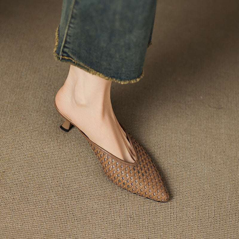 Olivia | Mules de Piel Genuina