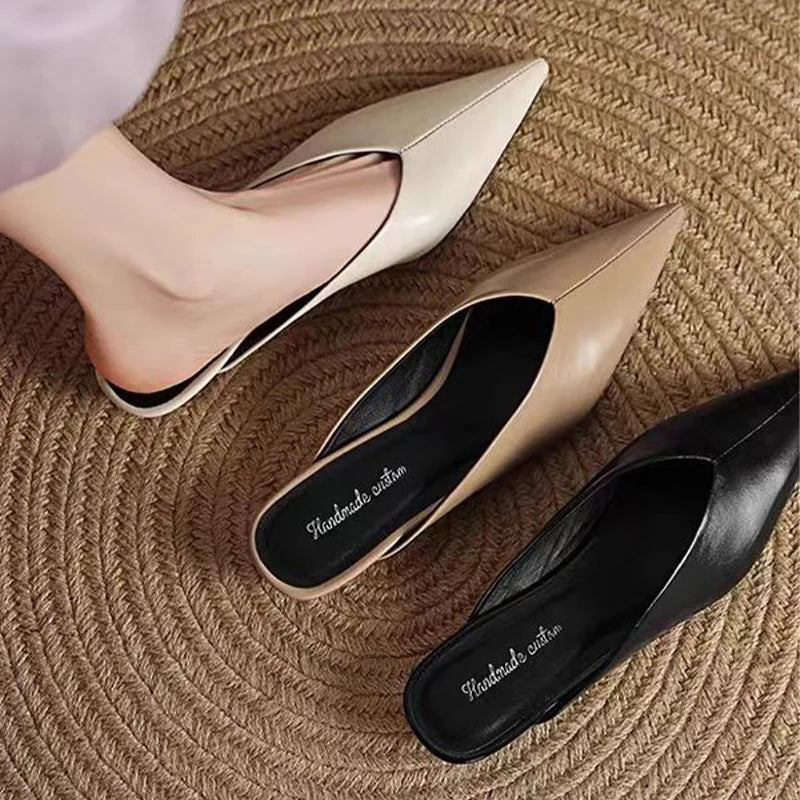 Mules de cuero Eneva