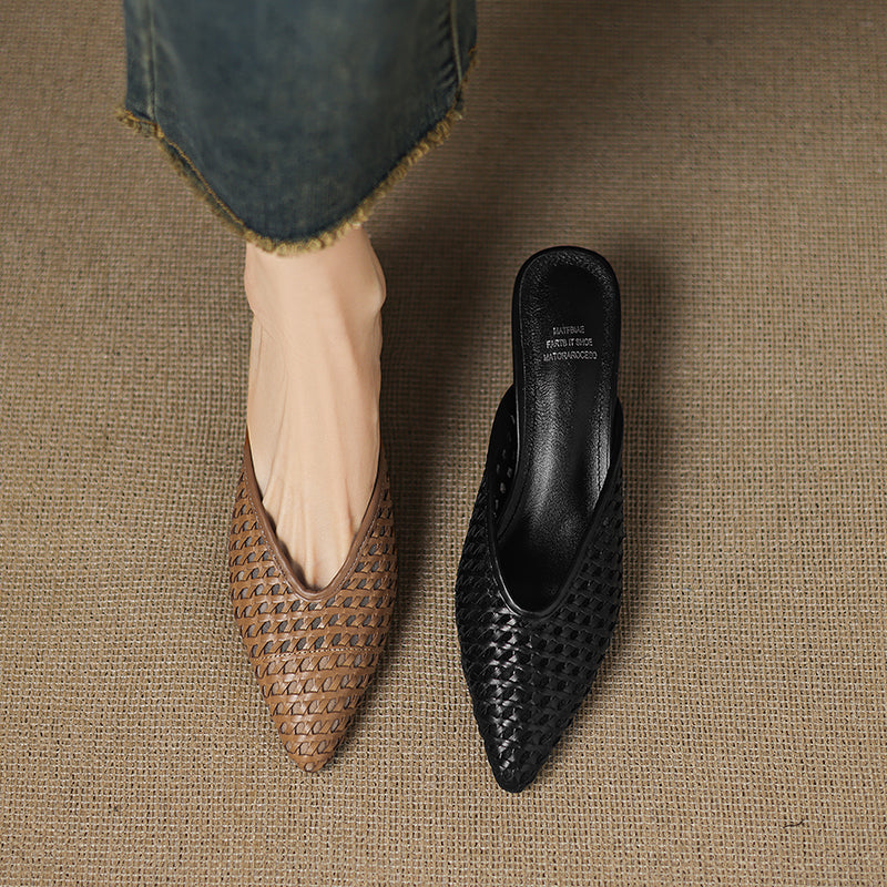 Olivia | Mules de Piel Genuina