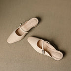 Kera Genuine Leather Mary Jane Mules