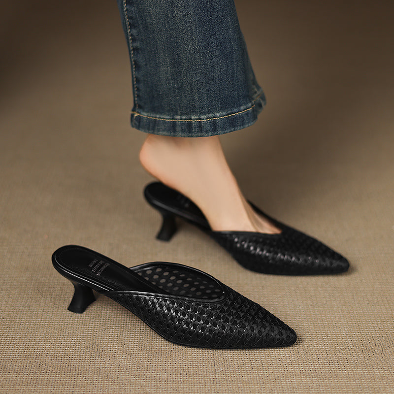 Olivia | Mules de Piel Genuina