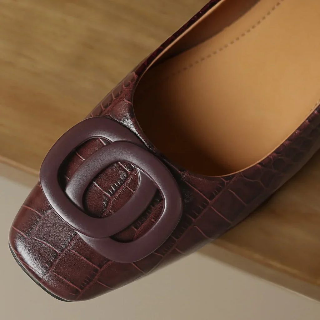 OPIUM  | FLATS PIEL DE COCODRILO