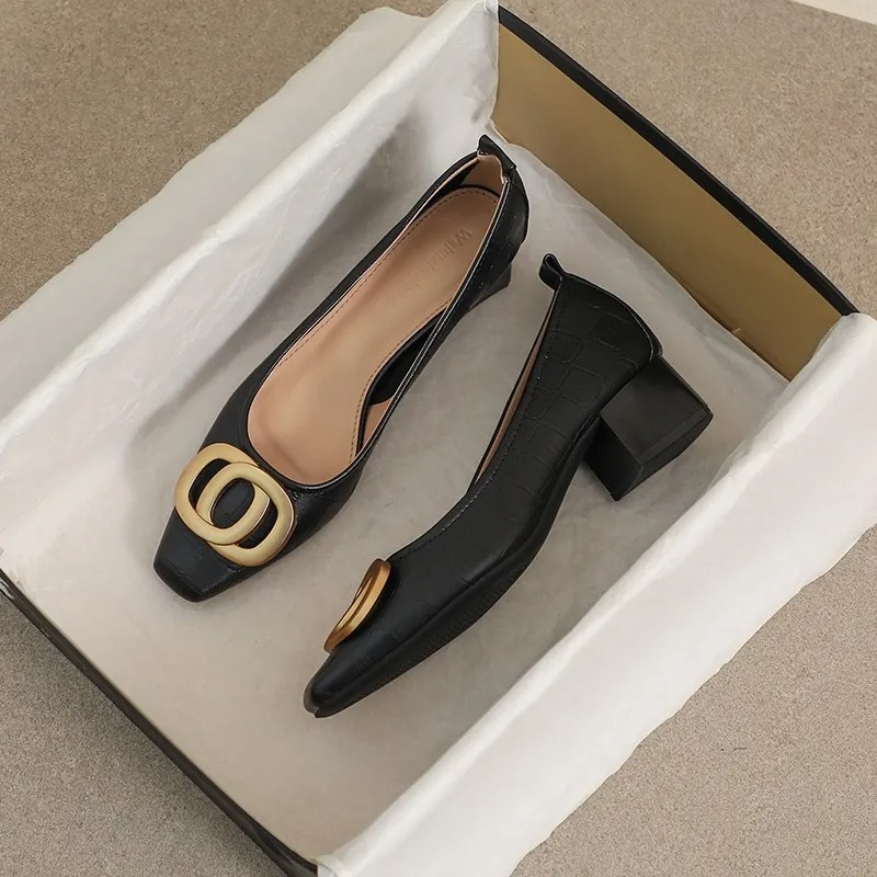 OPIUM | FLATS DE CUERO CON TACÓN
