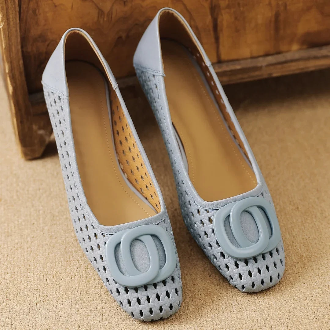 OPIUM | FLATS DE CUERO TRENZADO