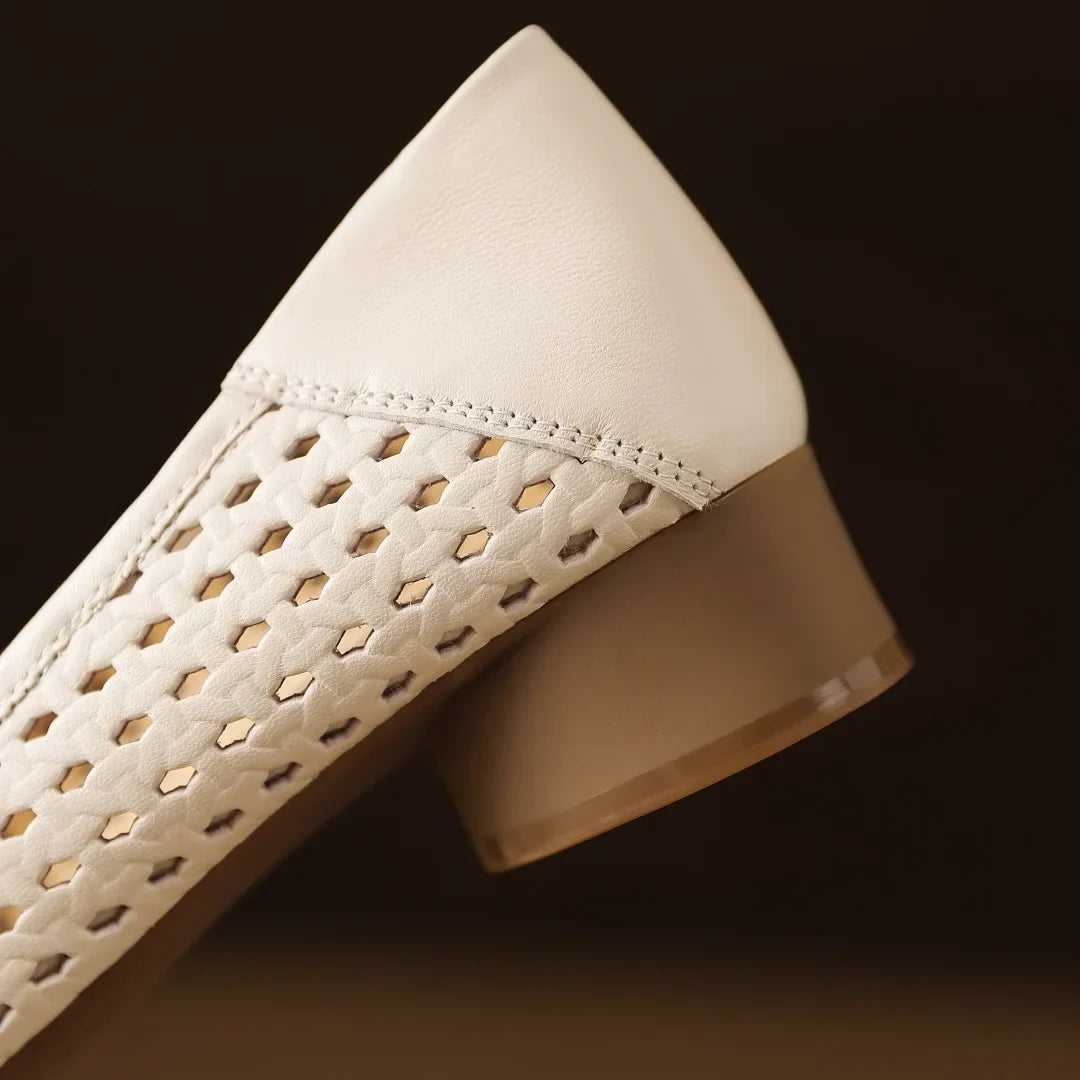 OPIUM | FLATS DE CUERO TRENZADO