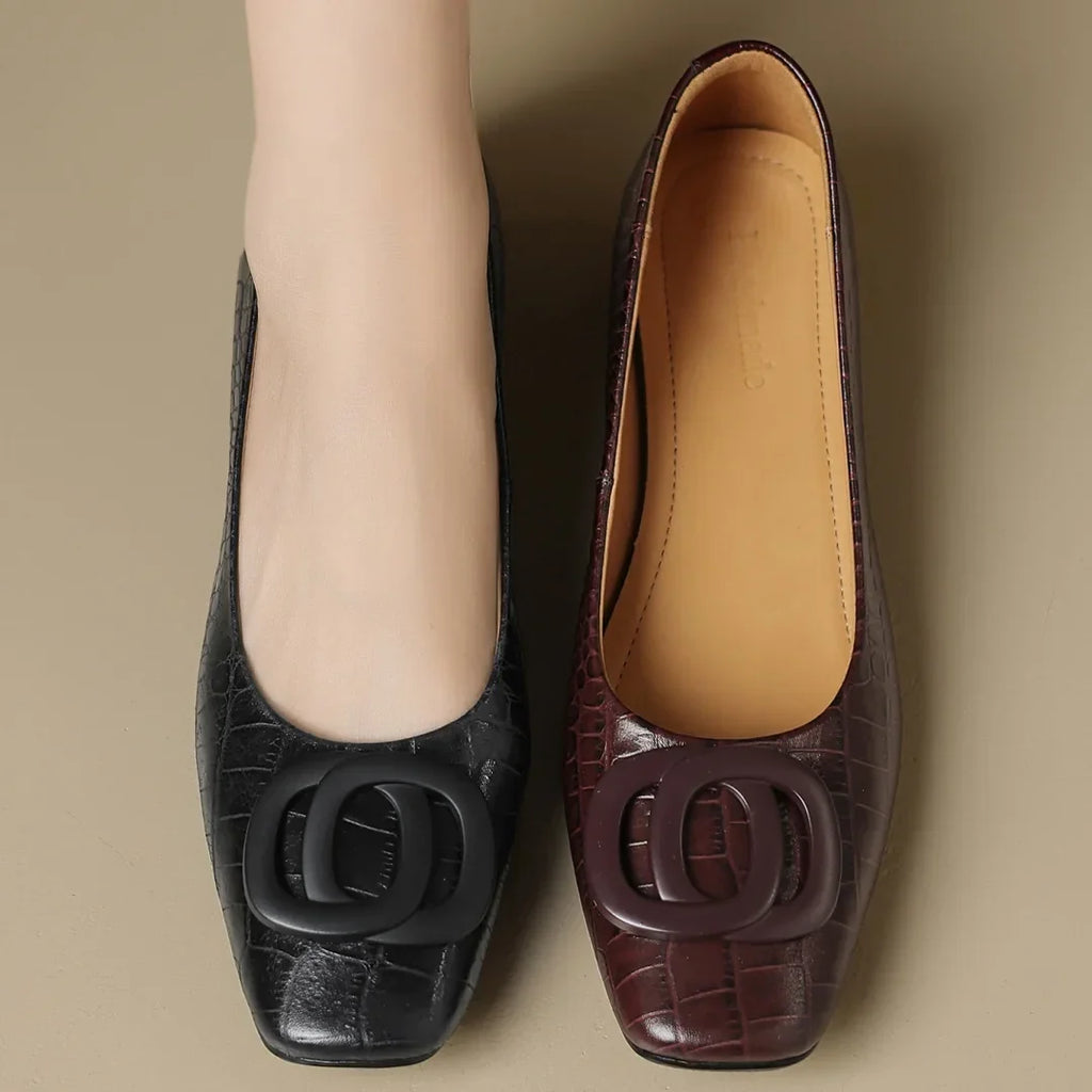OPIUM  | FLATS PIEL DE COCODRILO