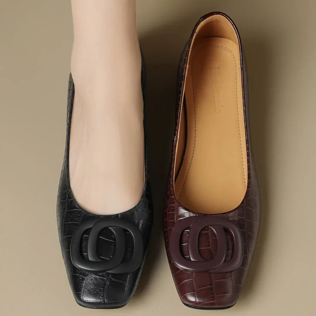 OPIUM  | FLATS PIEL DE COCODRILO