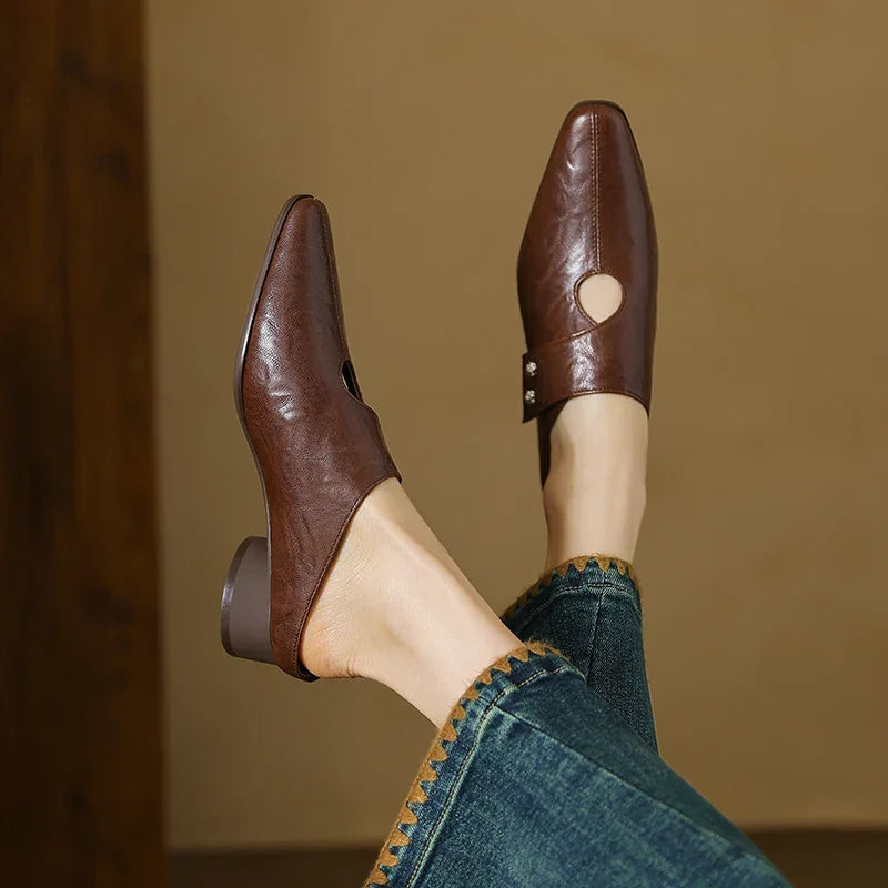 Agnit | Mules de Piel Genuina