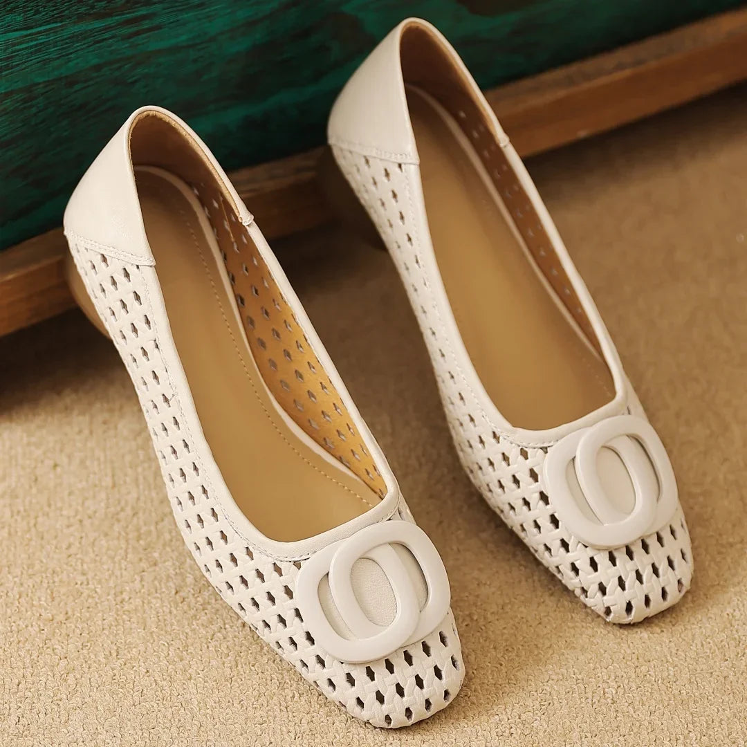 OPIUM | FLATS DE CUERO TRENZADO