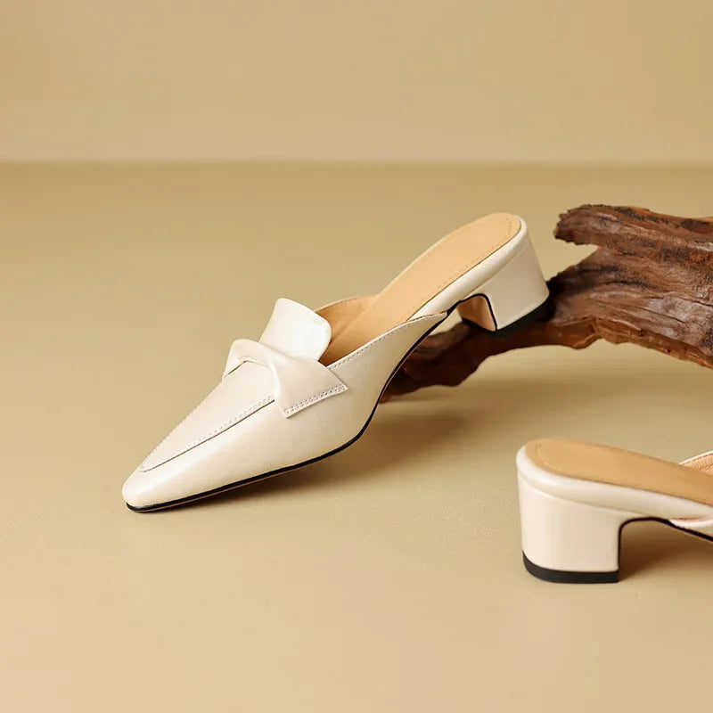 Alaya | Mules de Piel Genuina
