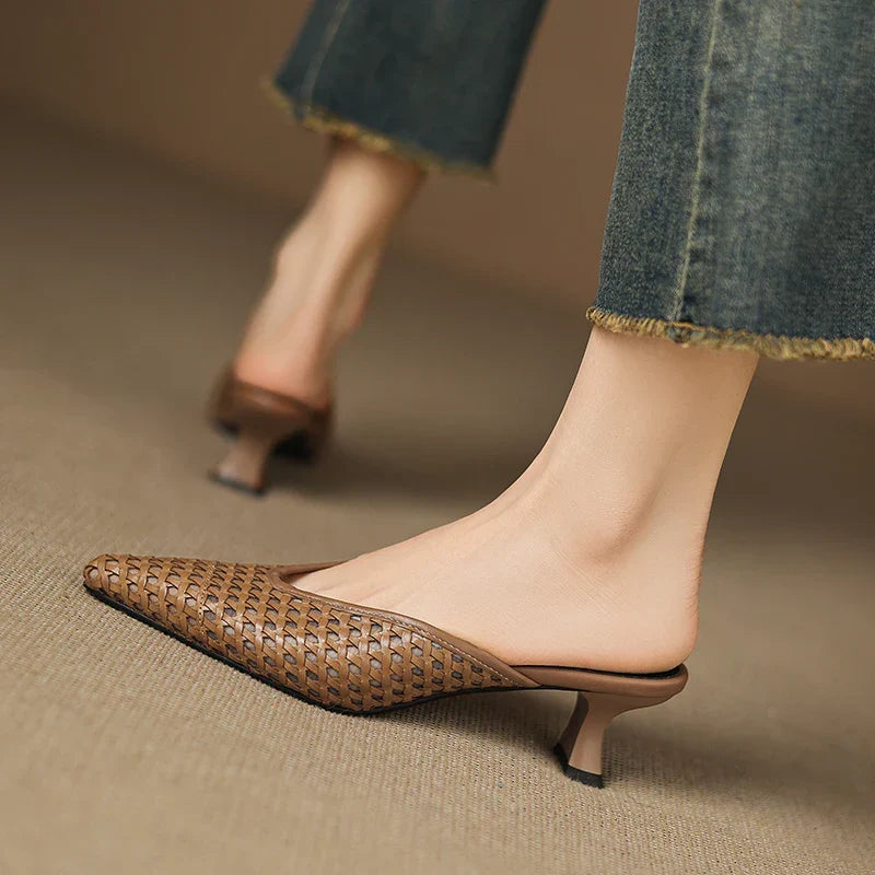 Olivia | Mules de Piel Genuina