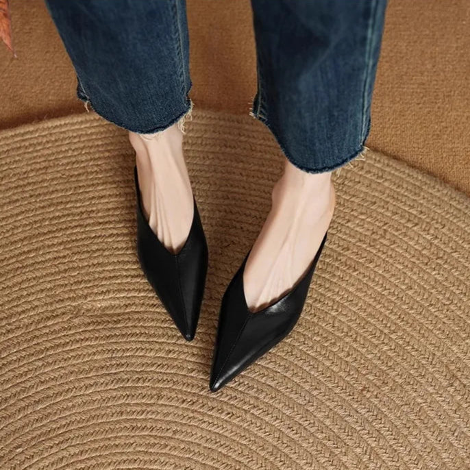 Mules de cuero Eneva