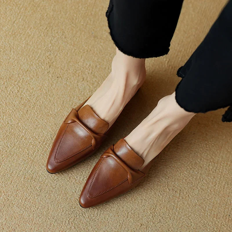 Alaya | Mules de Piel Genuina