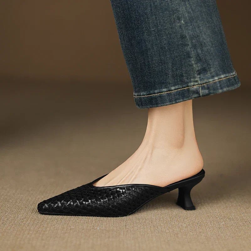 Olivia | Mules de Piel Genuina