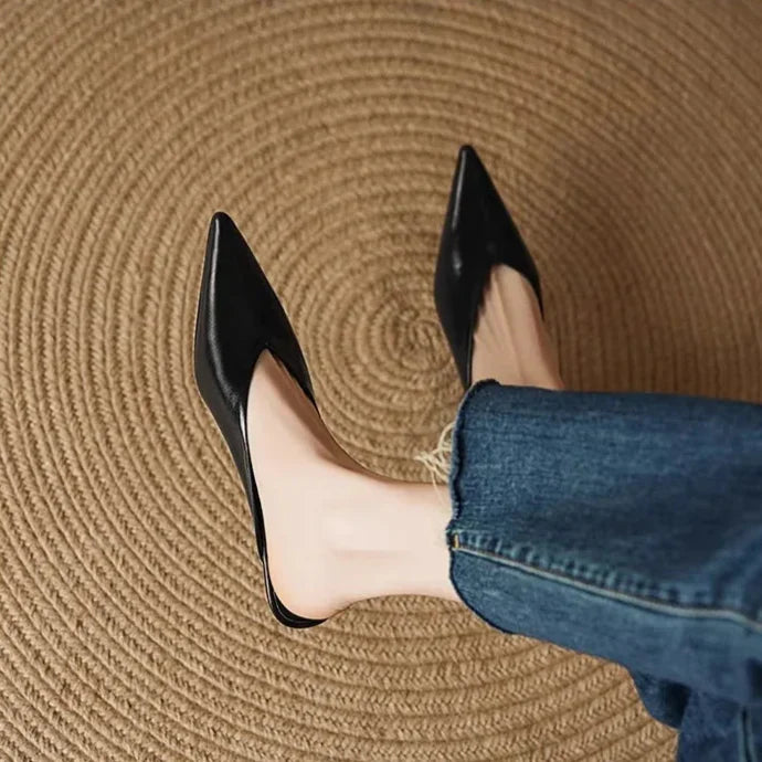 Mules de cuero Eneva
