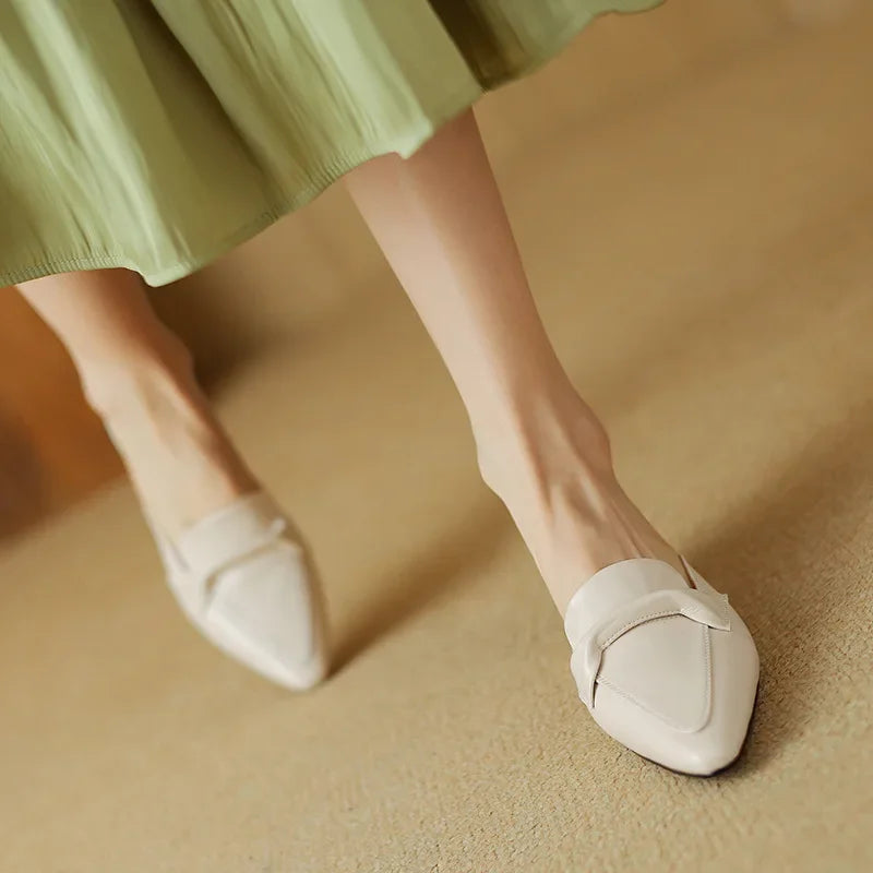 Alaya | Mules de Piel Genuina