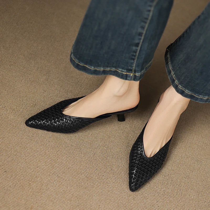 Olivia | Mules de Piel Genuina
