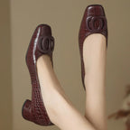 OPIUM  | FLATS PIEL DE COCODRILO
