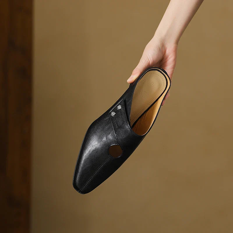 Agnit | Mules de Piel Genuina