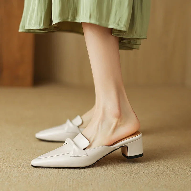 Alaya | Mules de Piel Genuina