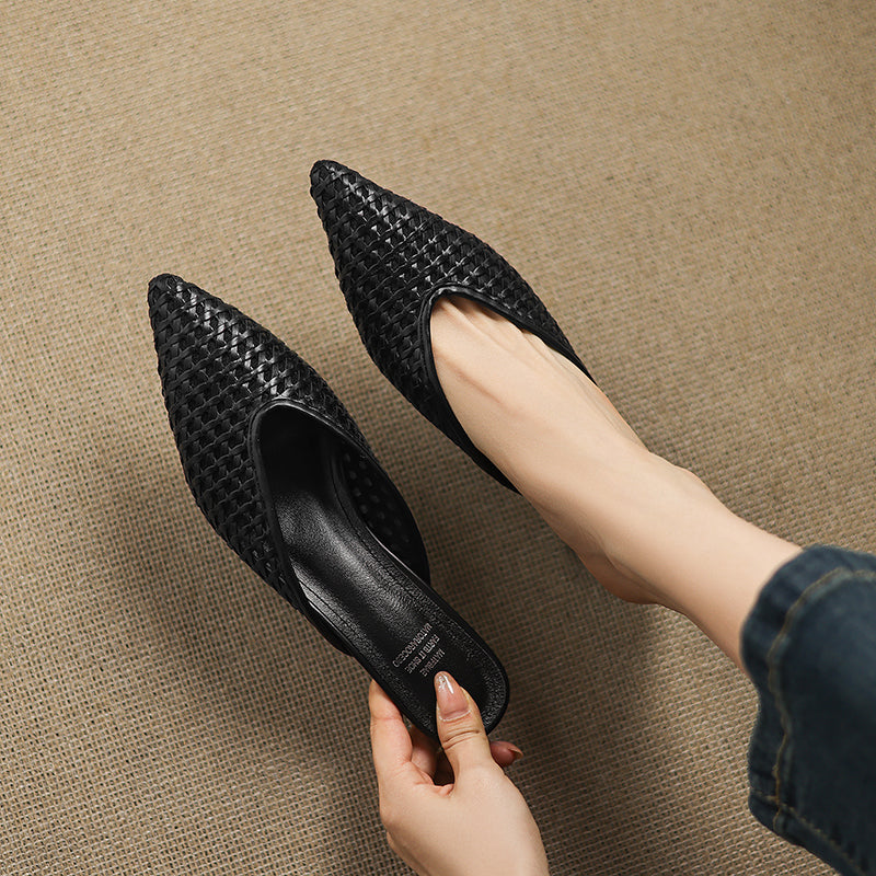 Olivia | Mules de Piel Genuina