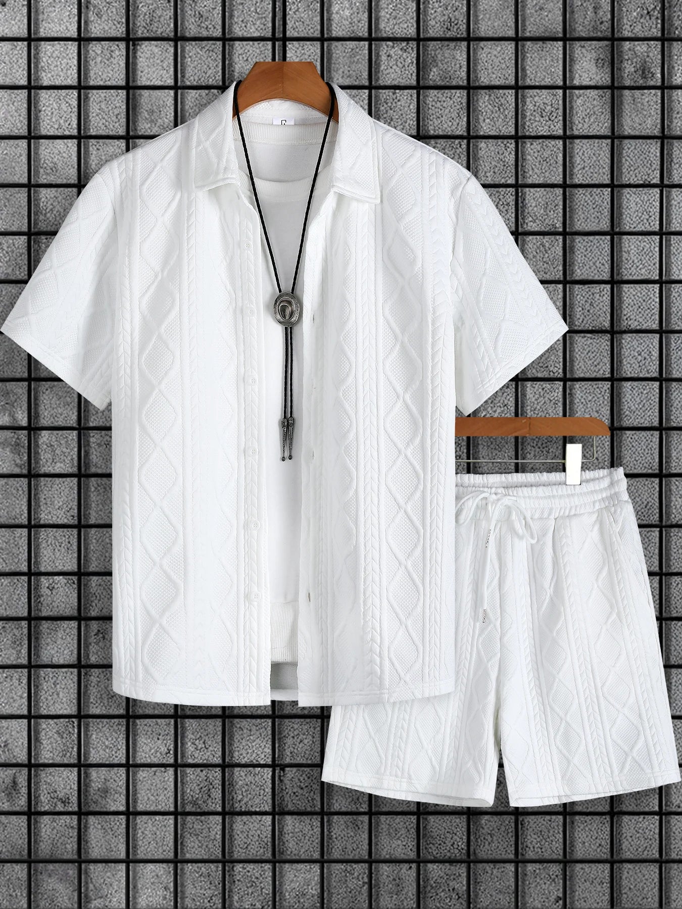 CLUB | CONJUNTO CORTO TEXTURIZADO