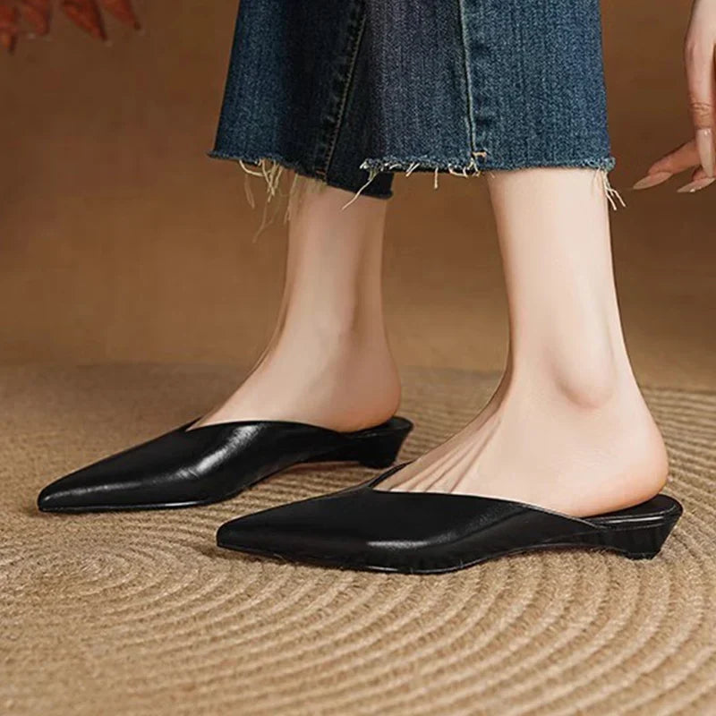 Mules de cuero Eneva
