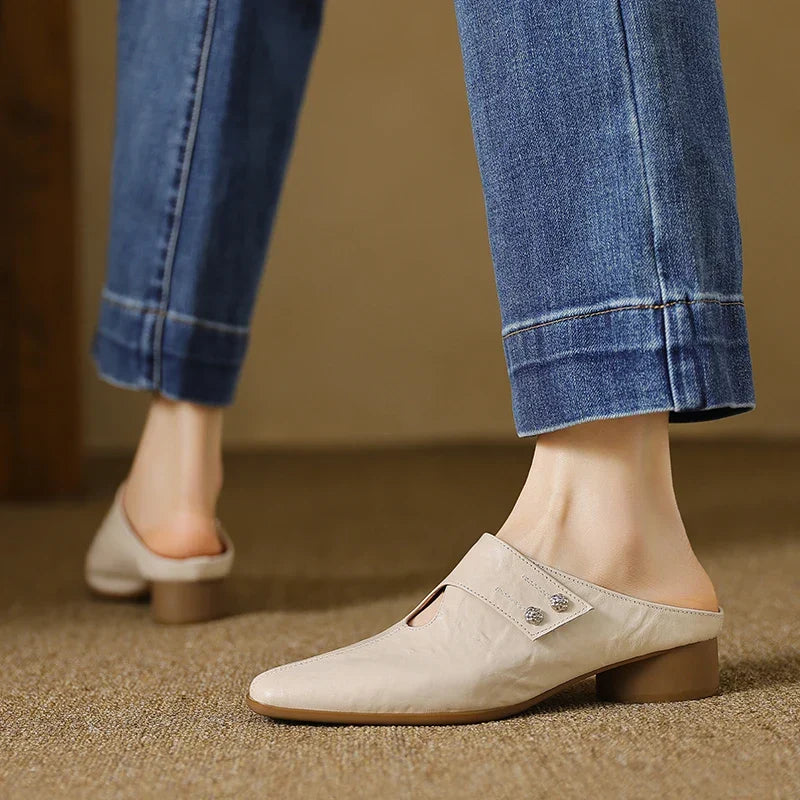 Agnit | Mules de Piel Genuina