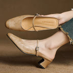 Berla Genuine Leather Mules