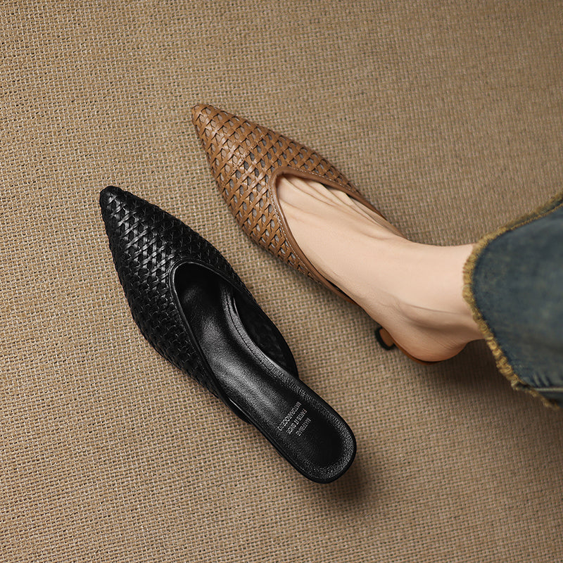 Olivia | Mules de Piel Genuina