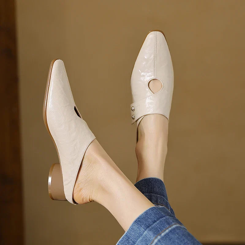 Agnit | Mules de Piel Genuina