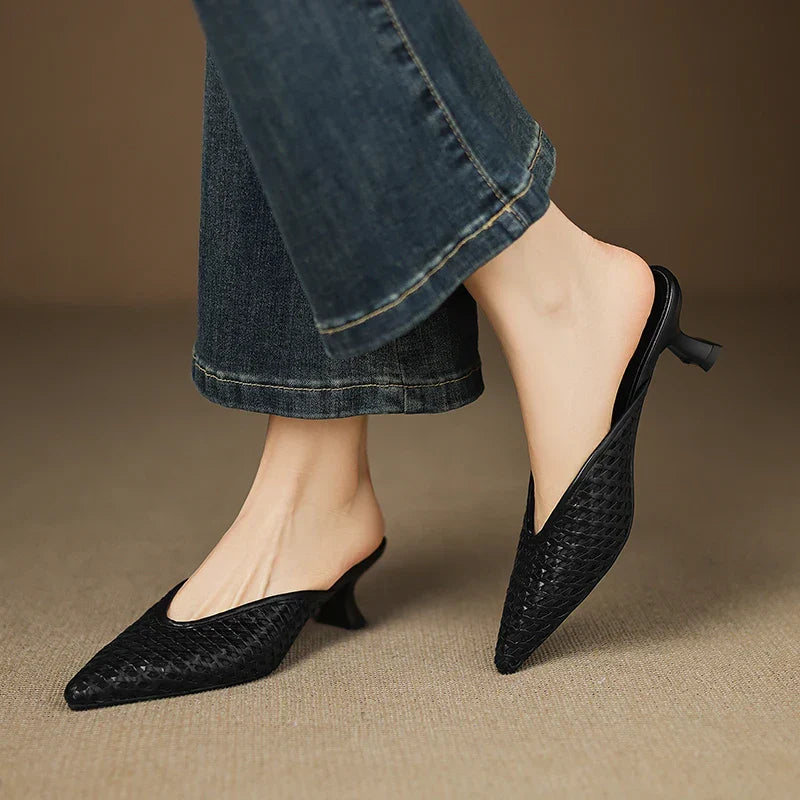 Olivia | Mules de Piel Genuina