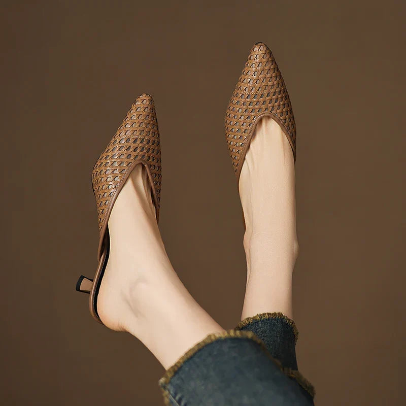 Olivia | Mules de Piel Genuina