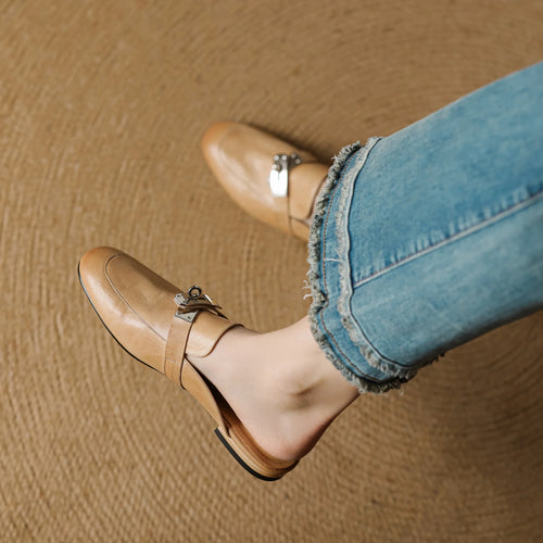 Carla | Mules de Piel Genuina