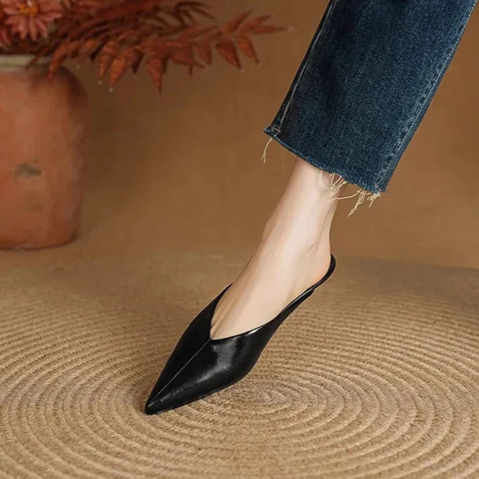 Mules de cuero Eneva