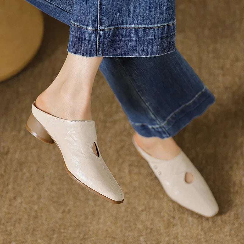 Agnit | Mules de Piel Genuina