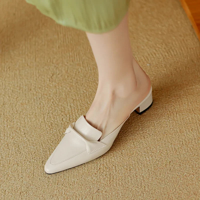 Alaya | Mules de Piel Genuina