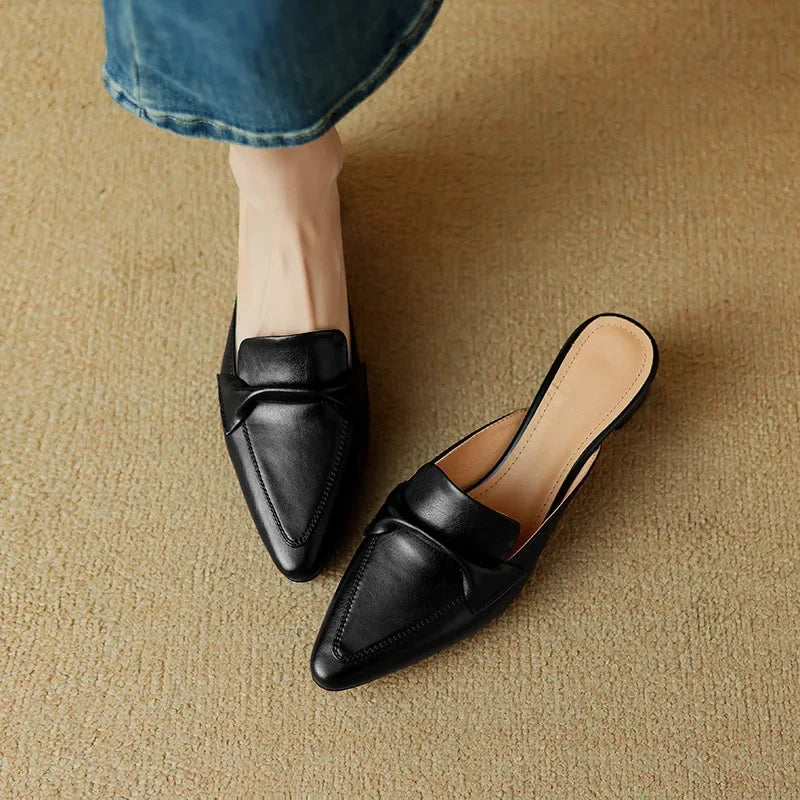 Alaya | Mules de Piel Genuina