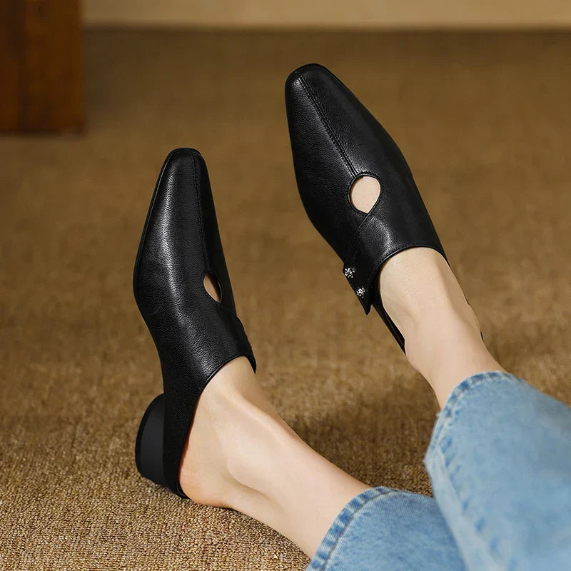 Agnit | Mules de Piel Genuina