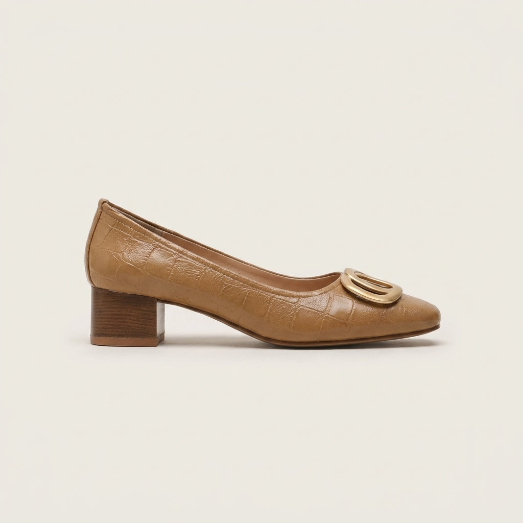 OPIUM | FLATS DE CUERO CON TACÓN
