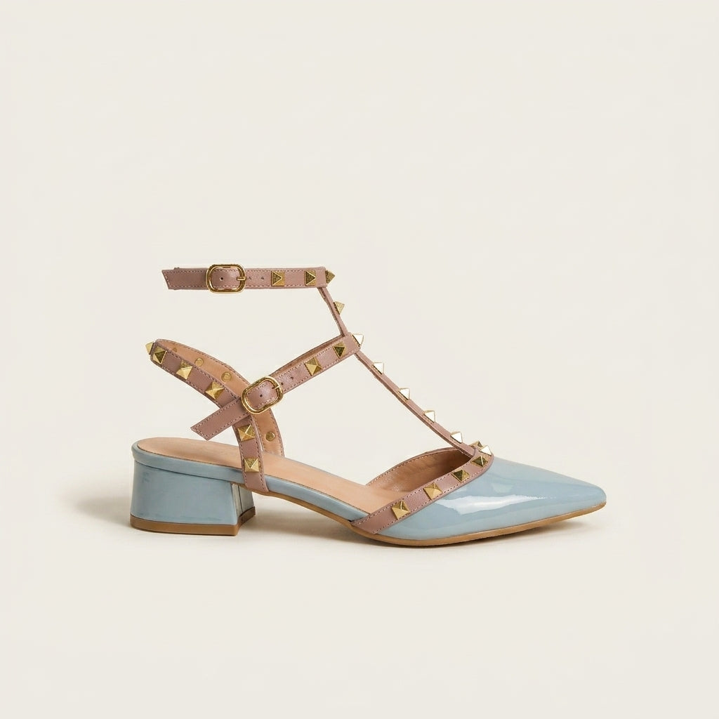 VALERIA | TACONES ENVOLVENTES CON TACHUELAS