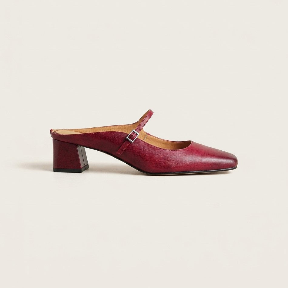 Mules de cuero genuino Esmer