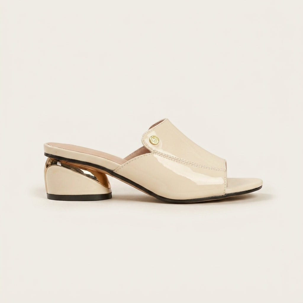 MAUVE | TACONES DIAPOSITIVA CON SUELA DE CHAROL