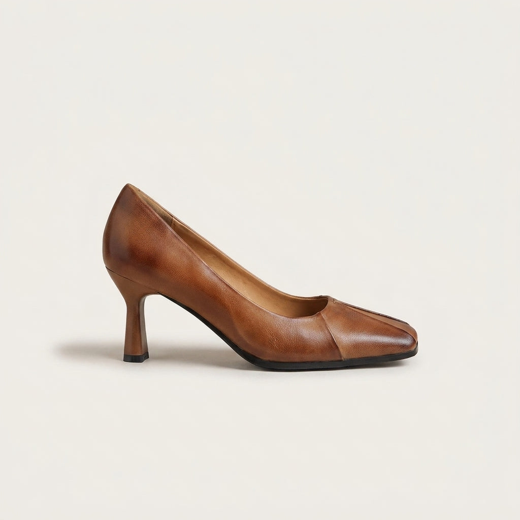 MARISOL | TACONES BAJOS DE PUNTA CUADRADA