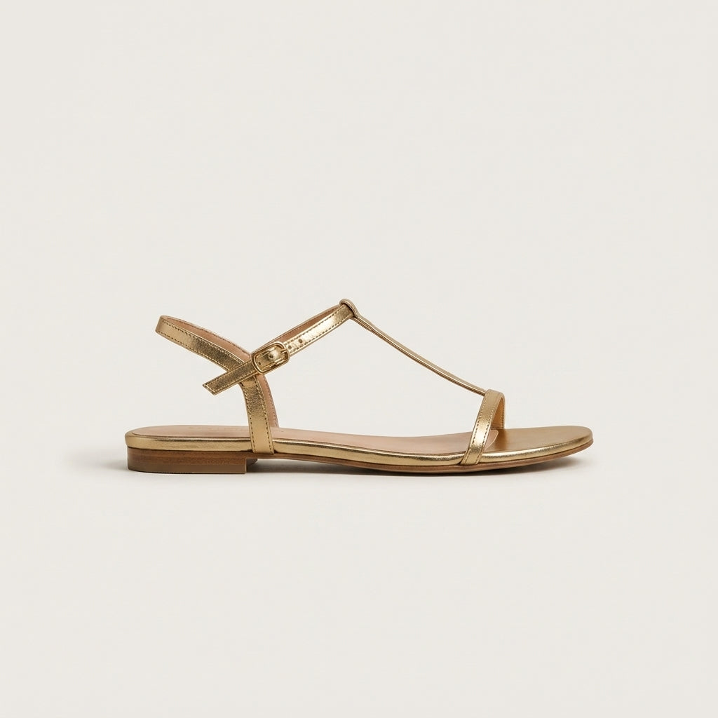 Rosalba™ | Sandalias Doradas de Verano