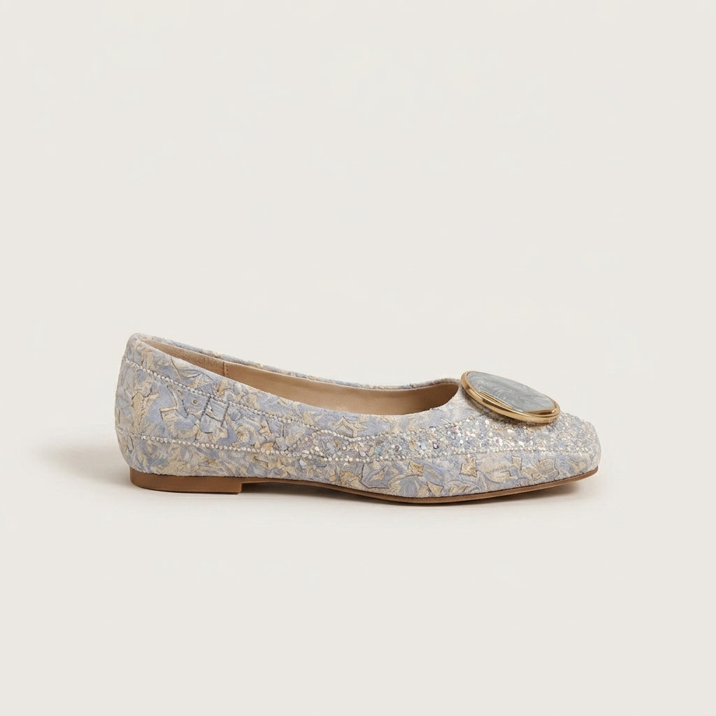 ORABELLA | FLATS CON MEDALLÓN MARMOLADO