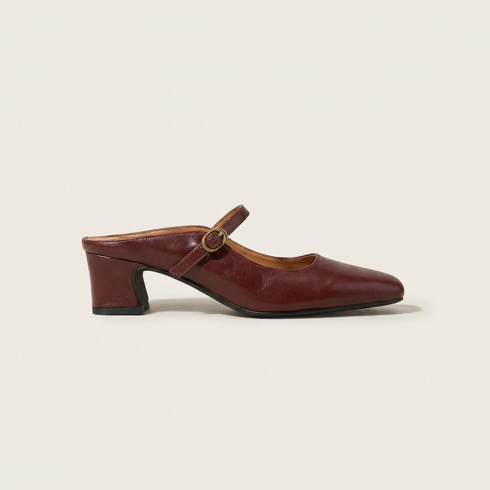 Vian | Mules de Piel Genuina