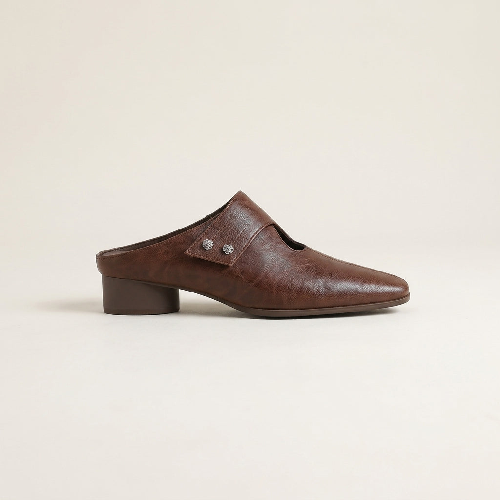 Agnit | Mules de Piel Genuina