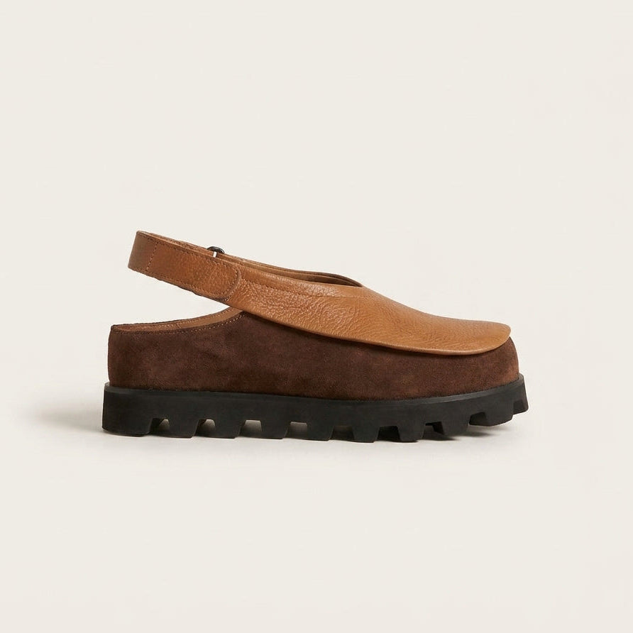GAIA | SANDALIAS DE CUERO TALÓN ABIERTO