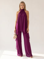 SEMME | ELEGANTE CONJUNTO HALTER PARA MUJER